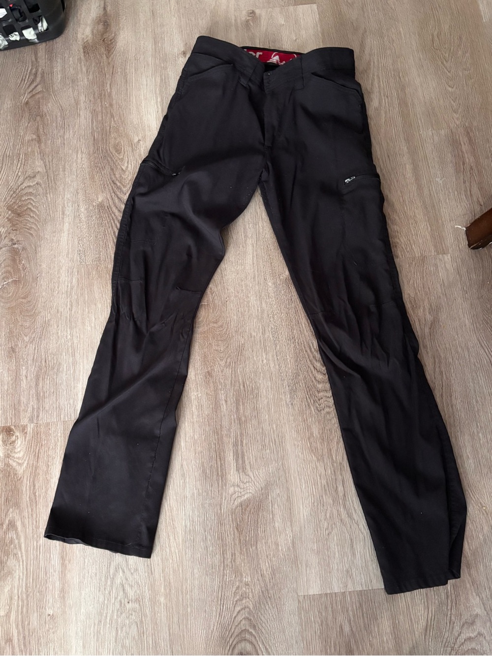 Men's Black Cargo Work Pants with Utility Pockets